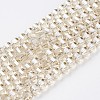 Electroplate Glass Beads Strands EGLA-L012-A-PL02-1