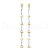 201 Stainless Steel Link Dangle Stud Earrings EJEW-JE06313-2
