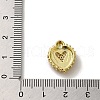 Rack Plating Brass Micro Pave Clear Cubic Zirconia Pendants KK-R158-08B-G-3