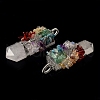 Gemstone Beads Pointed Pendants G-H249-05-3