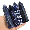 Pointed Tower Natural Sodalite Healing Stone Wands PW-WG48BFA-01-4
