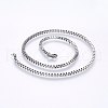 Non-Tarnish 304 Stainless Steel Box Chain Necklaces NJEW-F226-05P-07-1