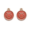 Alloy Enamel Pendants ENAM-S124-01B-12C-1