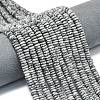 Frosted Natural Map Stone Beads Strands G-K389-C35-01-1