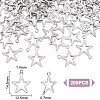 Unicraftale 200Pcs 304 Stainless Steel Charms STAS-UN0052-84-3