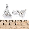 Brass Micro Pave Cubic Zirconia Pendant Bails KK-C077-10P-3