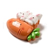 Animal Rabbit Theme Opaque Resin Decoden Cabochons CRES-B020-01C-2