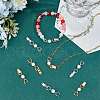 Beebeecraft 2 sets 2 Colors Extender Clasps Brass Micro Pave Cubic Zirconia Fold Over Extension Clasps FIND-BBC003-55B-4