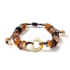 Glass Brainded Bead Bracelets BJEW-L701-01-4