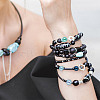 HOBBIESAY 100Pcs Ocean Mix Pearlized Glass Pearl Beads HY-HY0001-04A-7