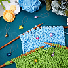 20Pcs 10 Colors Star Transparent Acrylic Pendant Stitch Markers HJEW-NB00043-4