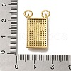 Rack Plating Brass Micro Pave Clear Cubic Zirconia Pendants KK-G500-01A-G-3