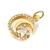 Brass Rhinestones Pendants KK-D362-01G-2