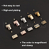 Alloy Bag Zipper Cord End PALLOY-BC0001-03-4