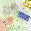 SUNNYCLUE 60Pcs 6 Styles Tibetan Style Alloy Pendants TIBE-SC0001-98-3
