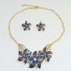 Alloy Rhinestone & Enamel Earrings & Necklaces Sets FS-WG43F39-01-2