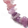Natural Rose Quartz & Madagascar Rose Quartz & Amethyst Beads Strands G-L610-A08-B01-3