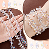AHADERMAKER 3Strands 3 Styles Electroplate Glass Faceted Teardrop Beads Strands EGLA-GA0001-29-3