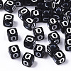 Opaque Acrylic Beads X-SACR-N002-01Q-1