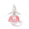 2Pcs 2 Styles Glass Seed Bead Pendants PALLOY-MZ00710-5