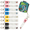 PU Leather & Cotton Name Marker Keychain AJEW-WH0514-031-1