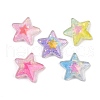 Transparent Star Resin Cabochons RESI-R465-08-1