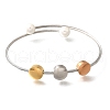 304 Stainless Steel Twist Rope Shape Bangles BJEW-C091-01GP-4