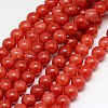 Natural Yellow Jade Beads Strands G-G598-6mm-YXS-16-1