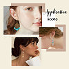 SUNNYCLUE 180Pcs 6 Colors Brass Leverback Earring Findings KK-SC0003-33-5
