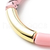 Acrylic Curved Tube Beaded Stretch Bracelet for Women BJEW-JB08437-03-5