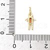 Brass Micro Pave Cubic Zirconia Pendants ZIRC-I356-17G-A05-3