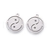 Non-Tarnish Feng Shui 201 Stainless Steel Taji Pendants STAS-F231-036P-1