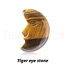 Natural Tiger Eye Carved Healing Moon Figurines PW-WG61820-09-1