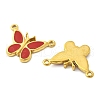 304 Stainless Steel Enamel Pendants STAS-D369-02G-2