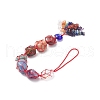 7 Chakra Nuggets Natural Gemstone Pocket Pendant Decorations HJEW-JM01049-04-4