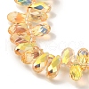 Electroplate Glass Beads Strands EGLA-B006-01A-HP03-3