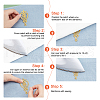AHADEMAKER 14Pcs 7 Style Polyester Embroidery Patches DIY-GA0003-39-3