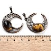Natural Tiger Eye Pendants G-L602-01R-17-3