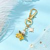 Angel Glass Seed Beaded Pendant Decorations HJEW-MZ00166-01-2