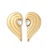 304 Stainless Steel Rhinestone Stud Earrings EJEW-U046-02G-4