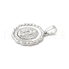 Brass Pave Natural White Shell Pendants KK-S522-07A-P-2