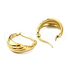 304 Stainless Steel Hoop Earrings EJEW-K271-02B-G-2