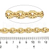 Brass Textured Flat Round Link Chains CHC-C014-28G-3