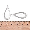Brass 2-Loop Link Pendants KK-E107-07P-3