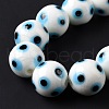 Handmade Evil Eye Lampwork Beads Strands LAMP-F027-03-5