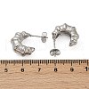 304 Stainless Steel Stud Earrings EJEW-S272-02P-5