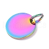 Ion Plating(IP) 304 Stainless Steel Pendants STAS-I311-32C-RC-2