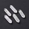 Natural Quartz Crystal Double Terminal Pointed Pendants G-C007-02B-14-1