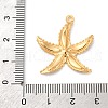 304 Stainless Steel Pave Natural Shell Pendants STAS-D362-05G-3