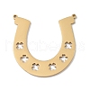 304 Stainless Steel Pendants STAS-B062-14G-1